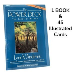 The Power Deck Book & 45 Illustrated Cards by Lynn V. Andrews Tarot